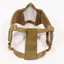 【中古即納】[MIL] ノーブランド ハーフメッシュマスク イヤーガード付 スカル DE(ダークアース)(20150223)