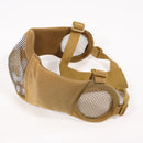 【中古即納】[MIL] ノーブランド ハーフメッシュマスク イヤーガード付 スカル DE(ダークアース)(20150223)