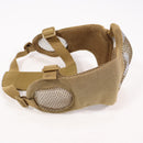 【中古即納】[MIL] ノーブランド ハーフメッシュマスク イヤーガード付 スカル DE(ダークアース)(20150223)