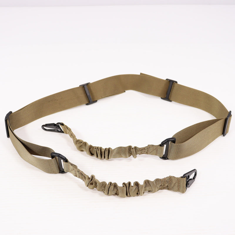 【中古即納】[MIL] ノーブランド ツーポイントバンジースリング DE(ダークアース)(20150223)