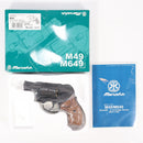 【中古即納】[MIL] マルシン工業 ガスリボルバー 6mmBB Xカートリッジ S&W(スミスアンドウエッソン) M49 ボディガード マットブラックHW(ヘビーウェイト) フィンガーチャンネル付き木製グリップ (18歳以上専用)(20220717)