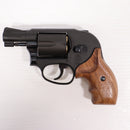 【中古即納】[MIL] マルシン工業 ガスリボルバー 6mmBB Xカートリッジ S&W(スミスアンドウエッソン) M49 ボディガード マットブラックHW(ヘビーウェイト) フィンガーチャンネル付き木製グリップ (18歳以上専用)(20220717)