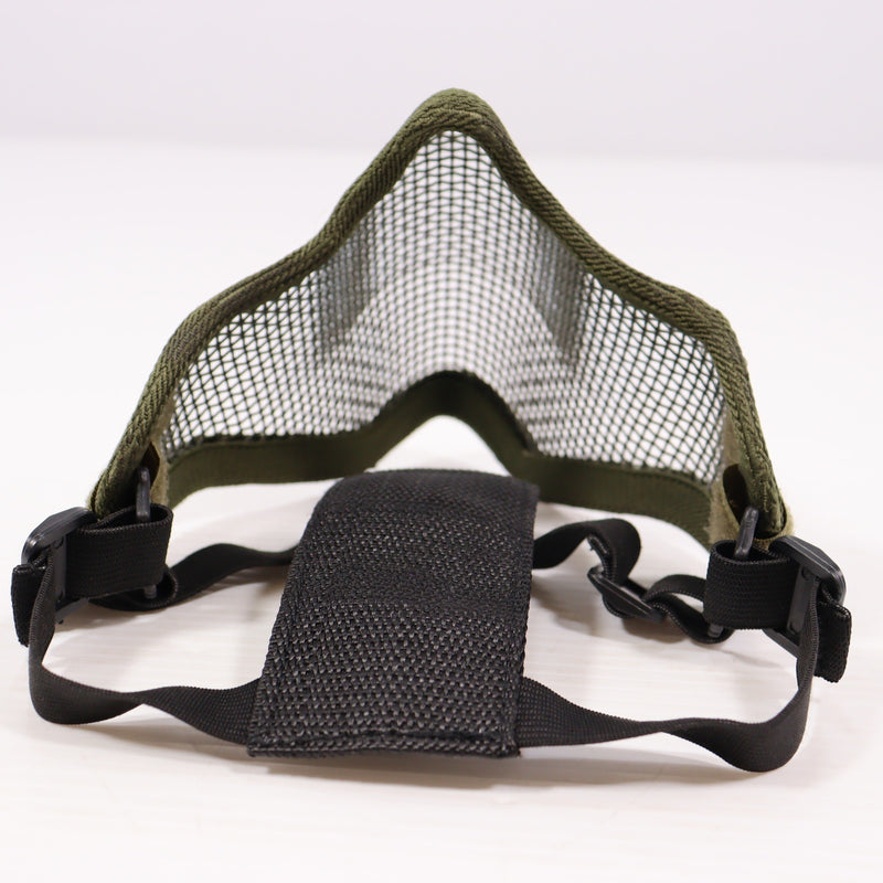 【中古即納】[MIL] ノーブランド スチールメッシュマスク スカル OD(オリーブドラブ)(20150223)