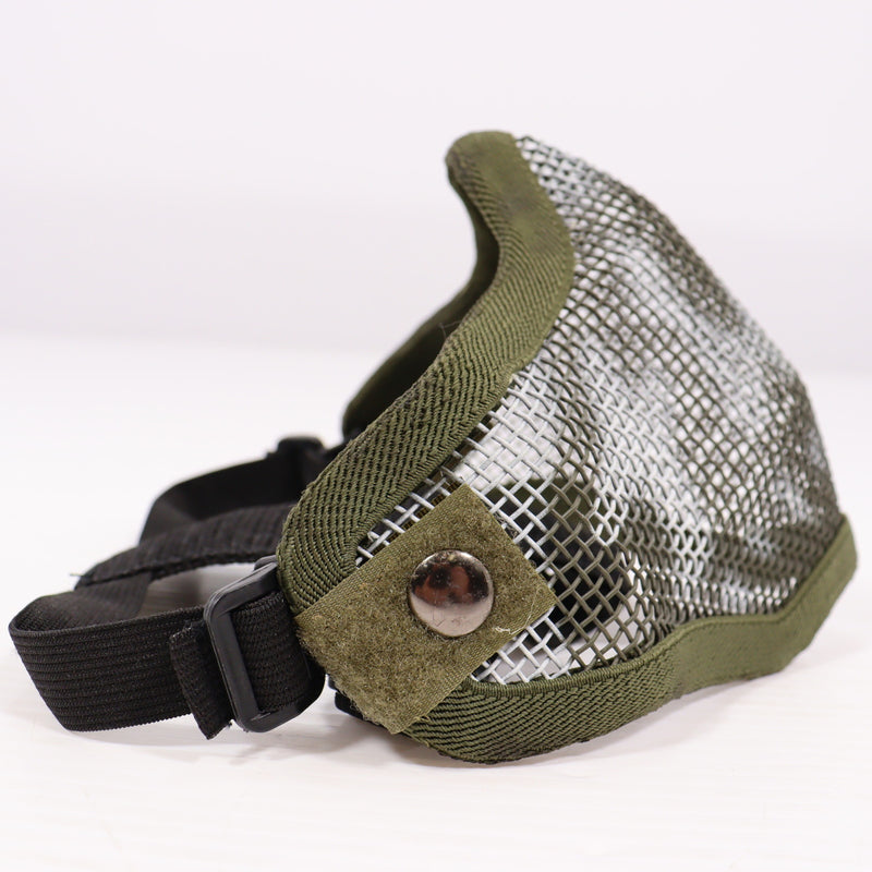 【中古即納】[MIL] ノーブランド スチールメッシュマスク スカル OD(オリーブドラブ)(20150223)