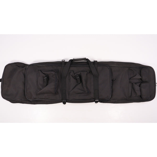 【中古即納】[MIL] Sutekus 3丁収納可能 セパレーター付き ダブルガンケース BK(ブラック/黒)(115×30cm/62×28cm)(20150223)