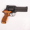 【中古即納】[MIL] マルシン工業 ガスリボルバー マテバリボルバー 6mmBB・Xカートリッジ仕様 5インチ ブラックラバー塗装プラグリップ仕様 ブラック HW(ヘビーウェイト) (カスタム品) (18歳以上専用)(20190614)