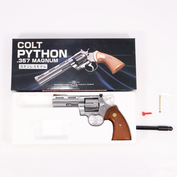 【中古即納】[MIL] タナカワークス ガスリボルバー コルトパイソン.357マグナム 4インチ ステンレスモデル ABS (18歳以上専用)(20150223)