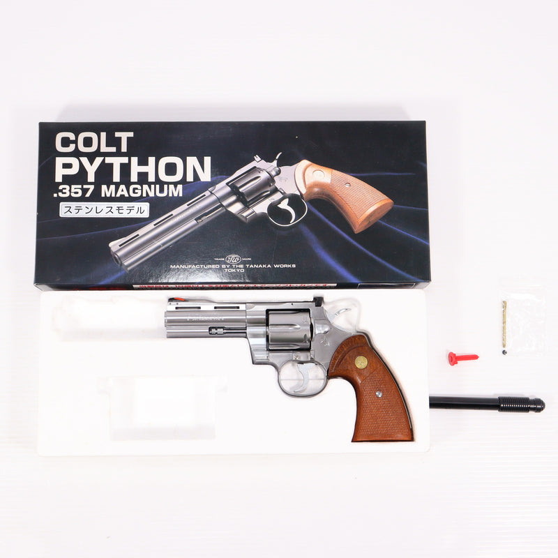 【中古即納】[MIL] タナカワークス ガスリボルバー コルトパイソン.357マグナム 4インチ ステンレスモデル ABS (18歳以上専用)(20150223)