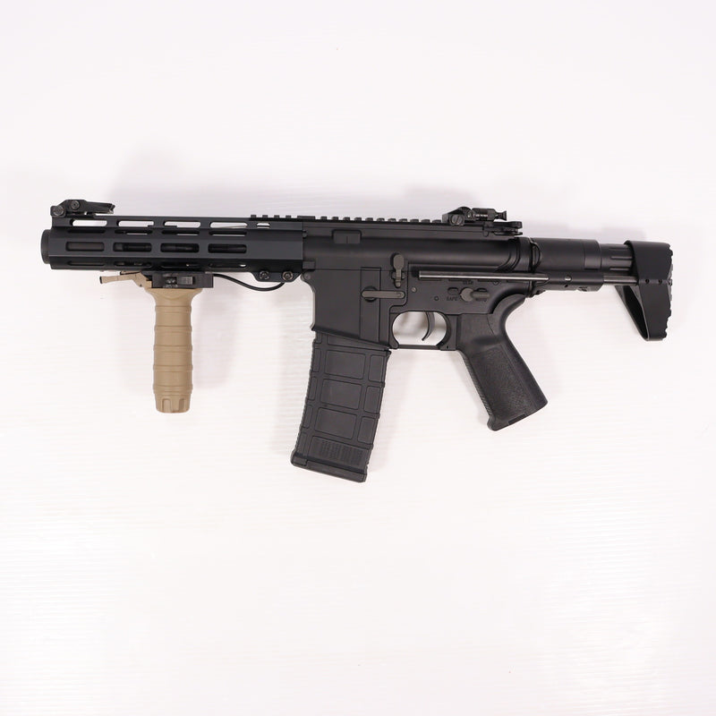 【中古即納】[MIL] DMT 電動ライフル AR-15 ブラウンドワーフ 9インチ Mod.C(DMT-005B) (カスタム品) (18歳以上専用)(20201231)