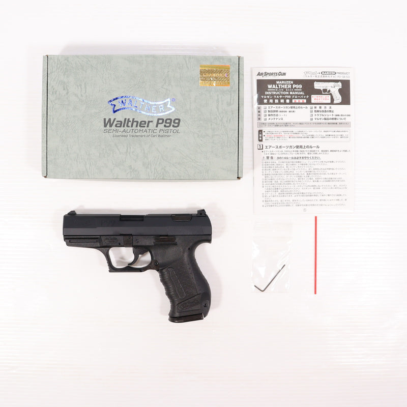 【中古即納】[MIL] マルゼン ガスブローバック ワルサーP99 ブラック (18歳以上専用)(20241031)