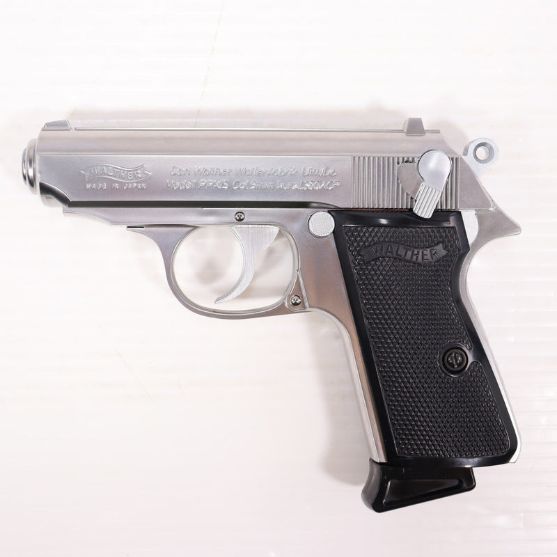 【中古即納】[MIL] マルゼン ガスブローバック ワルサー PPK/S ステンレスS(2023年新価格版) (18歳以上専用)(20230302)