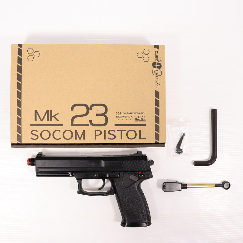 【中古即納】[MIL] KSC CO2ガスブローバック MK23 ソーコムピストル ABS (18歳以上専用)(20230331)