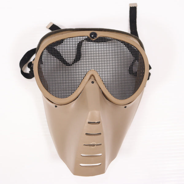 【中古即納】[MIL] サンセイ サバイバルゲーム用 マスク&ゴーグル メッシュタイプ TAN(タン)(SG-5T-N)(20150223)