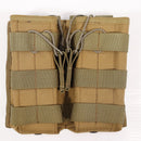 【中古即納】[MIL] SWAT(スワット)インターナショナル M4/M16 オープントップ ダブルマガジンポーチ KH(カーキ)(20150223)