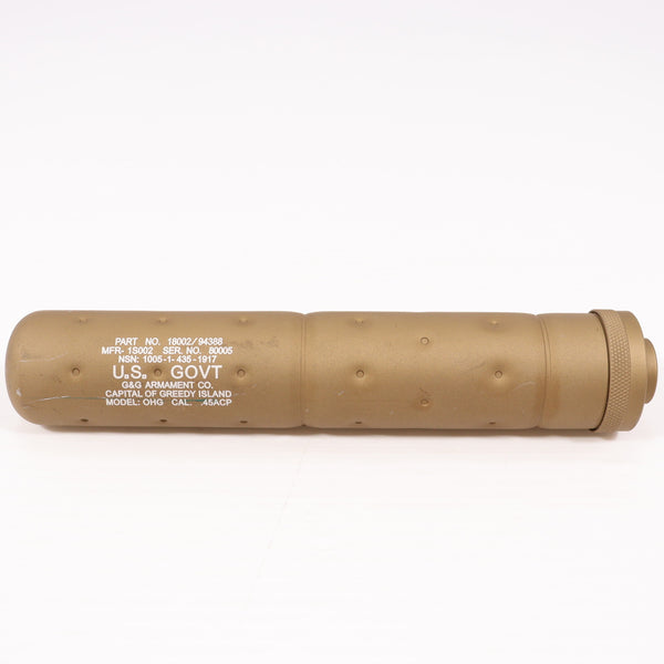 【中古即納】[MIL] G&G ARMAMENT(ジーアンドジーアーマメント) SOCOM モックサプレッサーL デザートタン (14mm逆ネジ)(G-01-004-1)(20150223)