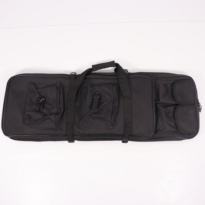 【中古即納】[MIL] ノーブランド ダブルガンケース BK(ブラック/黒)(80×28cm/63×27cm)(20150223)