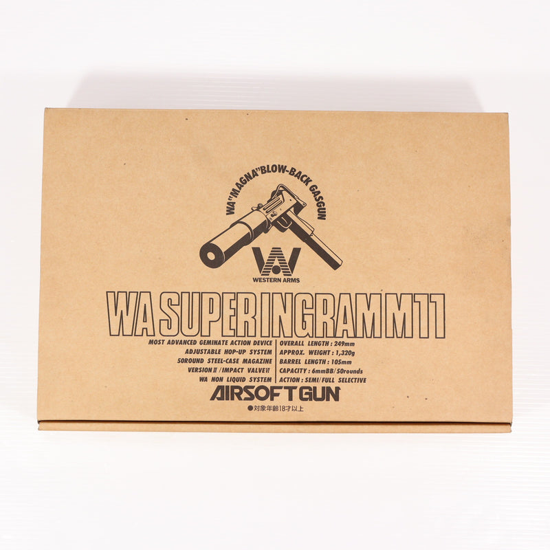 【中古即納】[MIL] WA ウエスタンアームズ ガスサブマシンガン スーパーイングラムM11 フルセット (18歳以上専用)(19961225)