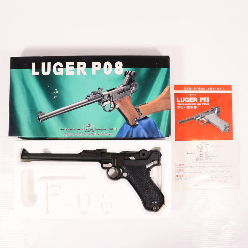 【中古即納】[MIL] タナカワークス ガスブローバック ルガーP08 8インチ ABS (ジャンク品) (18歳以上専用)(20150223)