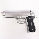 【中古即納】[MIL] WA ウエスタンアームズ ガスブローバック M92FS スーパーバージョン INOX リミテッドステンレスシルバーモデル ABS (18歳以上専用)(19981231)