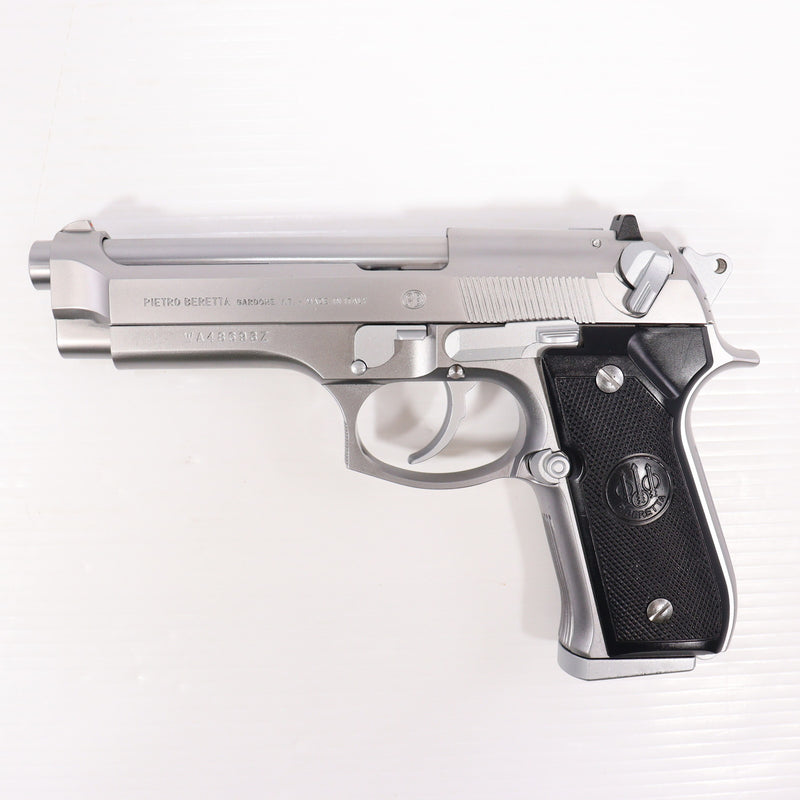 【中古即納】[MIL] WA ウエスタンアームズ ガスブローバック M92FS スーパーバージョン INOX リミテッドステンレスシルバーモデル ABS (18歳以上専用)(19981231)