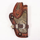 【中古即納】[MIL] ノーブランド ホルスター風 革製 カービングレザー ウォレットホルダー(20150223)