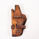 【中古即納】[MIL] ノーブランド ホルスター風 革製 カービングレザー ウォレットホルダー(20150223)