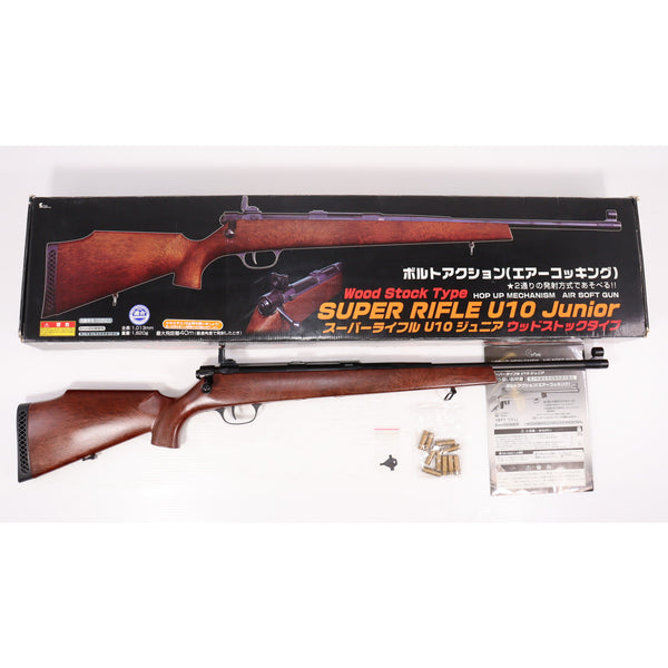 【中古即納】[MIL] クラウンモデル エアスナイパーライフル スーパーライフル U10 ジュニア ウッドストックタイプ (10歳以上専用)(20110731)