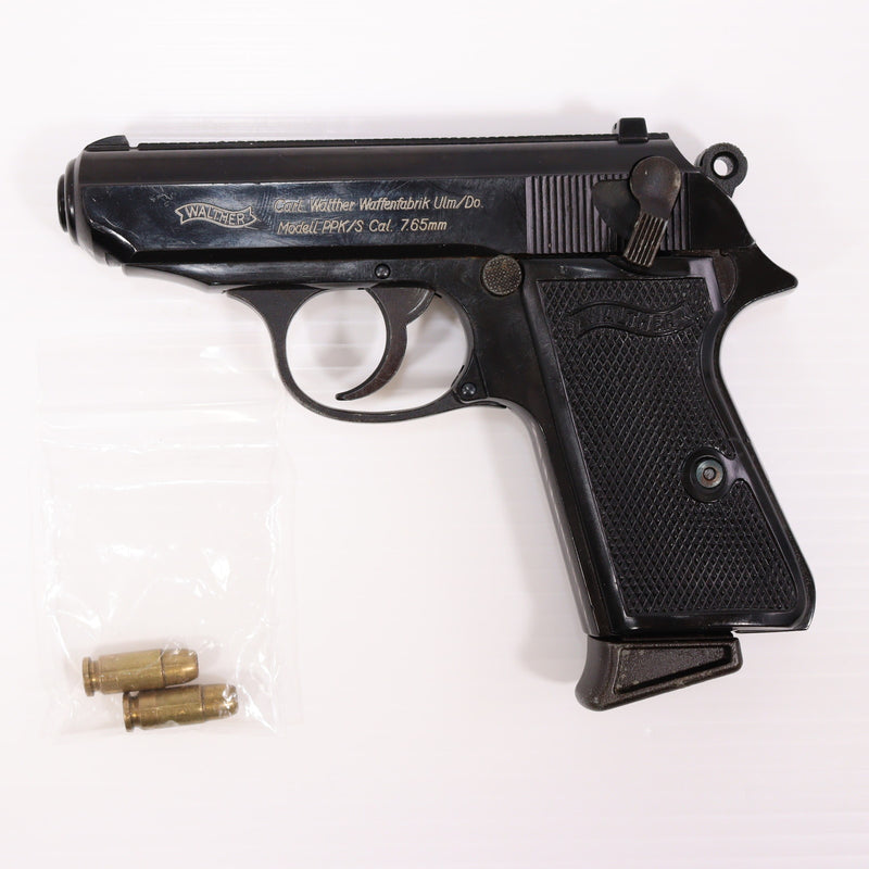 【中古即納】[MIL] マルシン工業 発火モデルガン ワルサー PPK/S ABS (18歳以上専用)(20150223)