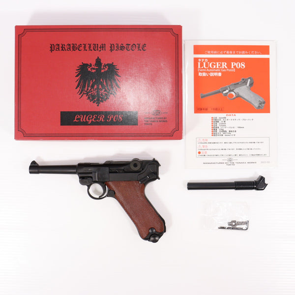 【中古即納】[MIL] タナカワークス ガスブローバック ルガー P08 4インチ 1918 ERFURT version(エルフルートバージョン) HW(ヘビーウェイト) (18歳以上専用)(20210612)
