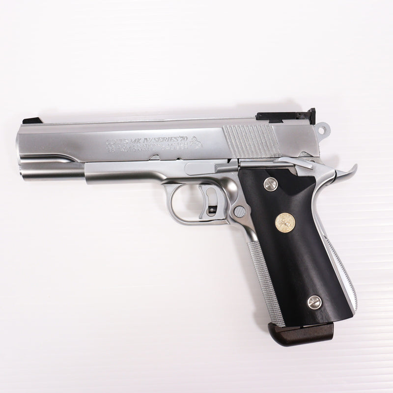 【中古即納】[MIL] MGC 発火モデルガン コルト ナショナルマッチ コンバットカスタム ブラックグリップタイプ ABS (18歳以上専用)(20150223)