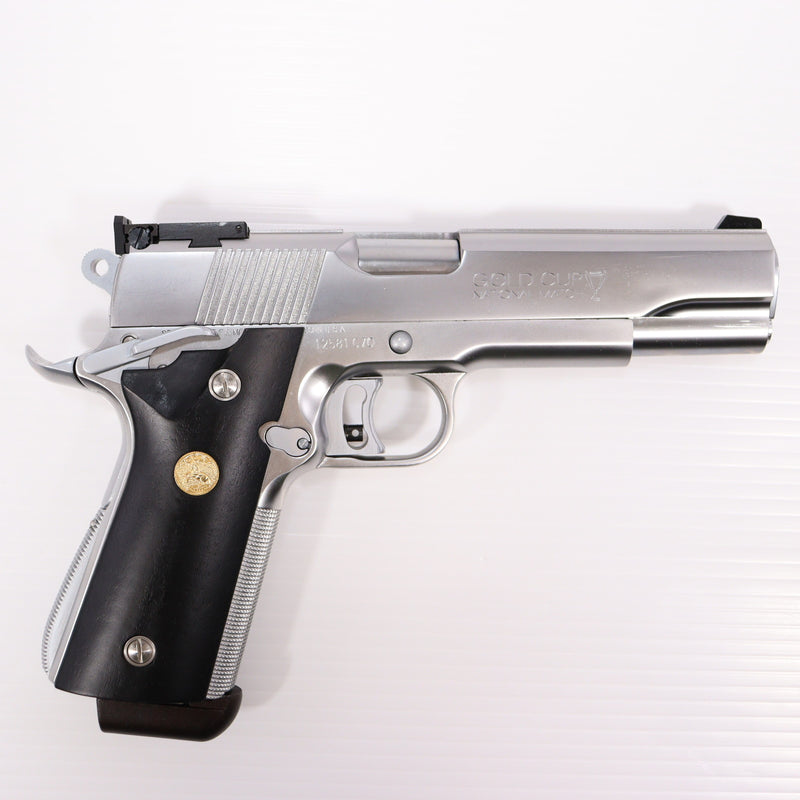 【中古即納】[MIL] MGC 発火モデルガン コルト ナショナルマッチ コンバットカスタム ブラックグリップタイプ ABS (18歳以上専用)(20150223)