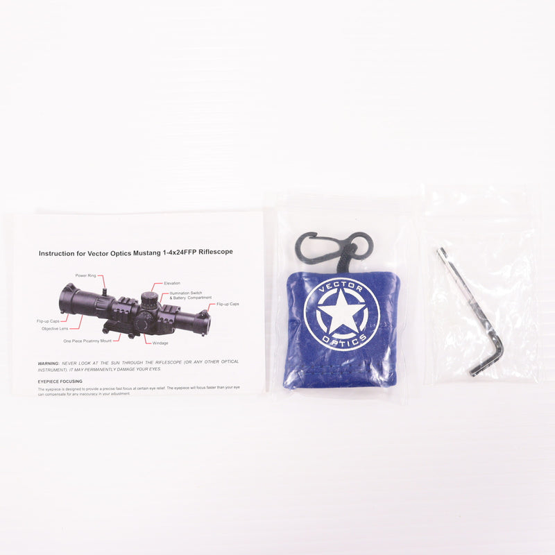 【中古即納】[MIL] VECTOR OPTICS(ベクターオプティクス) Mustang(マスタング) 1-4×24FFP ライフルスコープ(SCFF-36)(20150223)