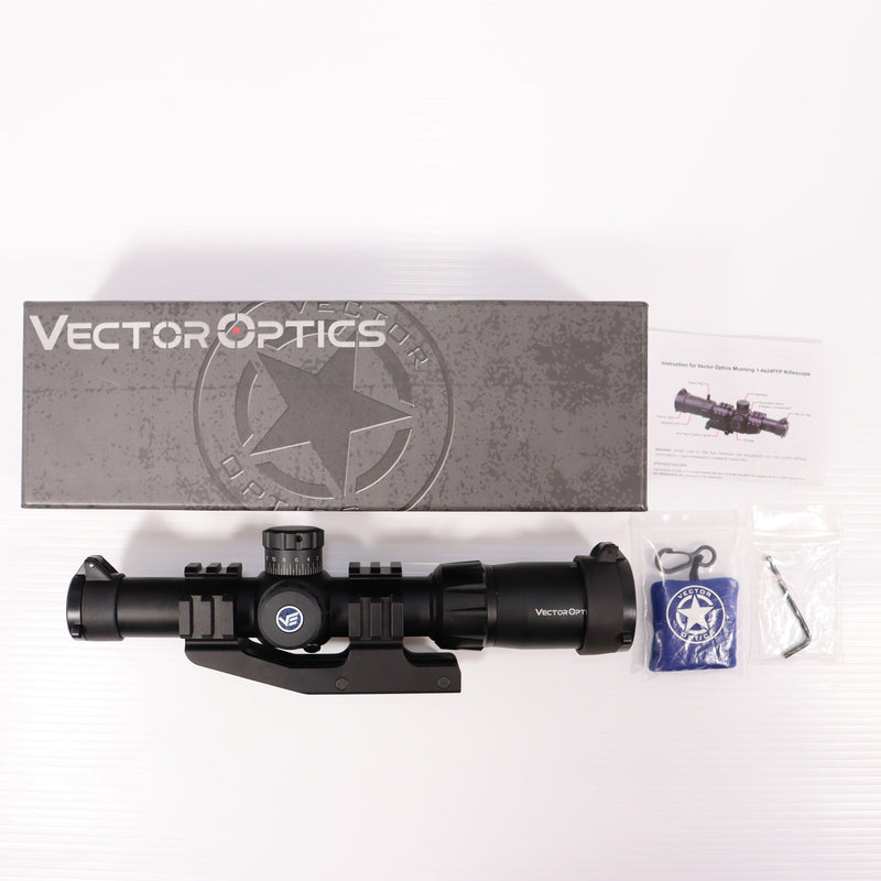 【中古即納】[MIL] VECTOR OPTICS(ベクターオプティクス) Mustang(マスタング) 1-4×24FFP ライフルスコープ(SCFF-36)(20150223)