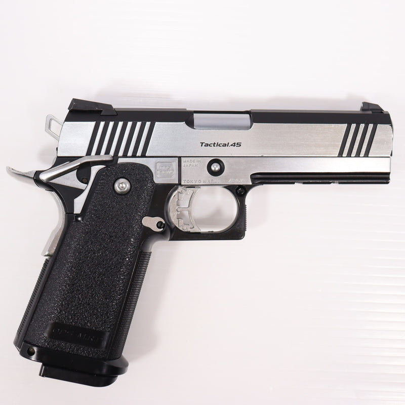 【中古即納】[MIL] 東京マルイ ガスブローバック ハイキャパカスタム デュアル・ステンレス (18歳以上専用)(20071231)