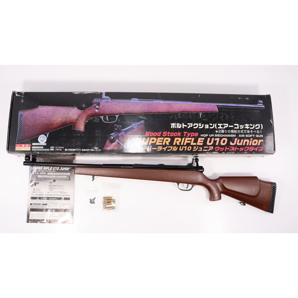 【中古即納】[MIL] クラウンモデル エアスナイパーライフル スーパーライフル U10 ジュニア ウッドストックタイプ (10歳以上専用)(20110731)