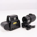 【中古即納】[MIL] ノーブランド EOTechタイプ EXPS3-2 ホロサイトモデル ドットサイト 現行刻印Ver & G43 マグニファイア 3倍ブースターセット BK(ブラック/黒)(SC-0067-bk)(20150223)