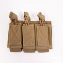 【中古即納】[MIL] ノーブランド ハンドガン オープントップ トリプルマガジンポーチ DE(ダークアース)(20150223)