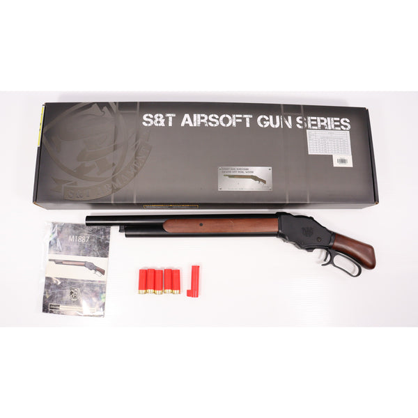 【中古即納】[MIL] S&T ガスショットガン ウィンチェスター M1887 ソードオフ リアルウッド(STGS07M) (18歳以上専用)(20150223)