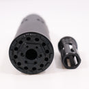 【中古即納】[MIL] 5KU CGS SCI-SIXタイプ ダミーサイレンサー & SCI SIX フラッシュハイダーセット 14mm逆ネジ BK(ブラック/黒)(5ku-400-bk)(20150223)