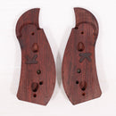 【中古即納】[MIL] Altamont(アルタモント) S&W(スミスアンドウェッソン) Kフレーム ラウンドバット用 サービスサイズ 木製グリップ ダイヤチェッカー レッド(20150223)