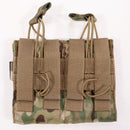 【中古即納】[MIL] PANTAC(パンタック) M4/M16 オープントップ ダブルマガジンポーチ MC(マルチカム)(20150223)