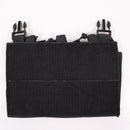 【中古即納】[MIL] ノーブランド タクティカルベスト/プレートキャリア用 M4/M16 オープントップ トリプルマガジンポーチ・フロントパネル BK(ブラック/黒)(20150223)