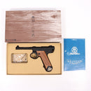 【中古即納】[MIL] マルシン工業 ガスブローバック 6mmBB 南部十四年式 後期型 ブラックHW(ヘビーウェイト) ウォールナット木製グリップ仕様 (18歳以上専用)(20220722)