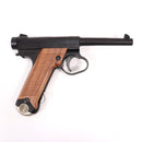 【中古即納】[MIL] マルシン工業 ガスブローバック 6mmBB 南部十四年式 後期型 ブラックHW(ヘビーウェイト) ウォールナット木製グリップ仕様 (18歳以上専用)(20220722)