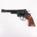 【中古即納】[MIL] マルシン工業 ガスリボルバー 6mmBB Xカートリッジ S&W(スミスアンドウエッソン) M29 6.5インチ マットブラック ABS 木製グリップ仕様 (18歳以上専用)(20250119)