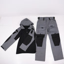 【中古即納】[MIL] HANWILD(ハンワイルド) コンバットシャツ&パンツセット サイズL GY/BK(グレー/ブラック)(20150223)