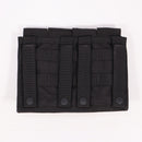 【中古即納】[MIL] ノーブランド SMG クアドラプルマガジンポーチ BK(ブラック/黒)(20150223)