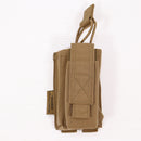 【中古即納】[MIL] WARRIOR ASSAULT SYSTEMS(ウォーリアーアサルトシステムズ) 5.56mm/9mm シングル マグポーチ CT(コヨーテタン)(W-EO-SMOP-SP-CT)(20150223)