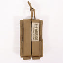 【中古即納】[MIL] WARRIOR ASSAULT SYSTEMS(ウォーリアーアサルトシステムズ) 5.56mm/9mm シングル マグポーチ CT(コヨーテタン)(W-EO-SMOP-SP-CT)(20150223)