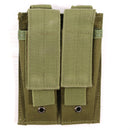 【中古即納】[MIL] ノーブランド ハンドガン ダブルマガジンポーチ OD(オリーブドラブ)(20150223)